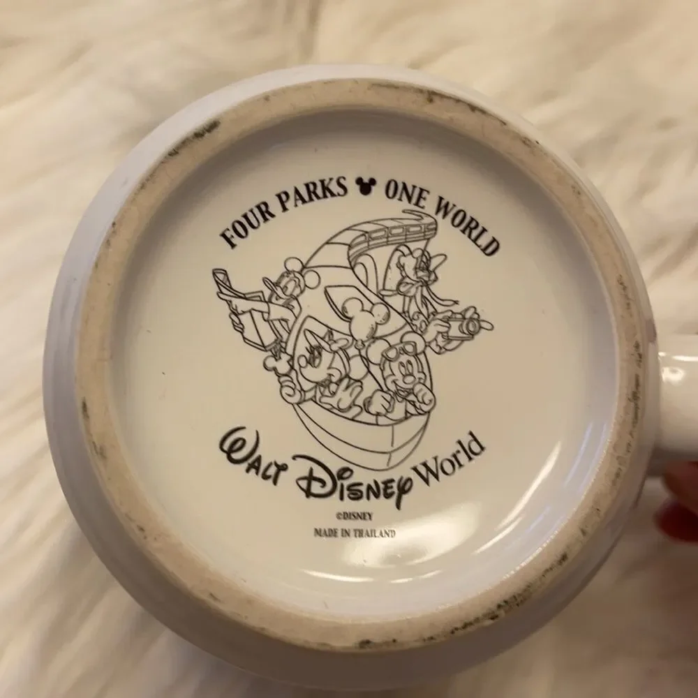 Disney Walt Disney World “Grandpa” Mug Raised Figures on Mug